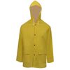 vidaXL Waterproof Heavy-duty 2-piece Rain Suit with Hood Yellow M