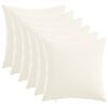 vidaXL Cushion Cover 6 pcs HEERLEN White 30 x 30 cm Fabric