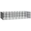 vidaXL Outdoor Dog Kennel Steel 33.18 m&sup2;