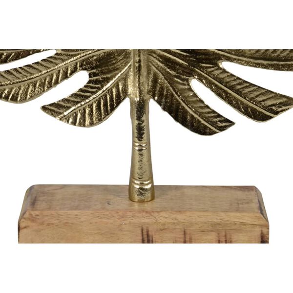 Lesli Living Decorative Leaf on Stand Gold