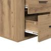vidaXL Bedside Cabinet Artisan Oak 35 x 50 x 60 cm Engineered Wood