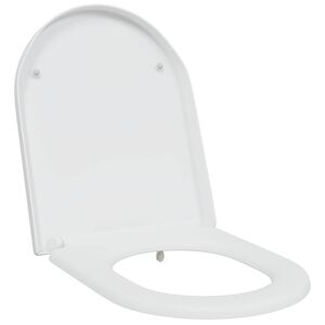 vidaXL Toilet Seat White 46.2 x 36 x 4.3 cm Duroplast