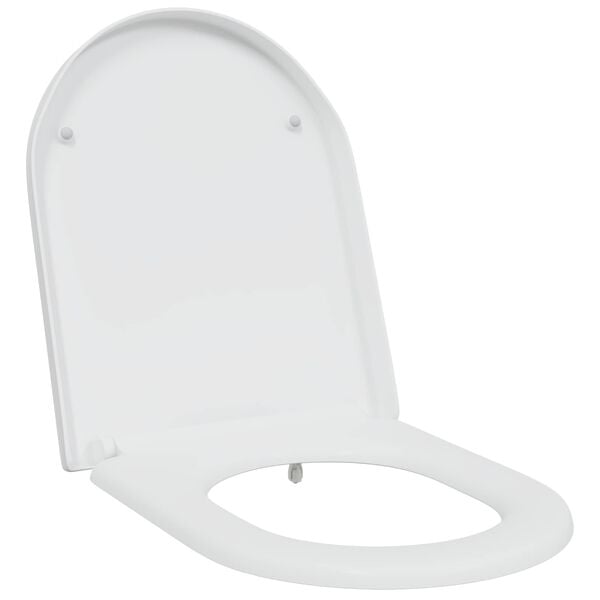 vidaXL Toilet Seat White 46.2 x 36 x 4.3 cm Duroplast