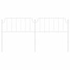 vidaXL Metal Replace Headboard White 200 cm
