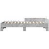vidaXL Bed Frame without Mattress Concrete Grey 90x200 cm Engineered Wood