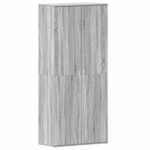 vidaXL Shoe Cabinet Grey Sonoma 80 x 39 x 178 cm Engineered Wood