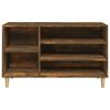 vidaXL Shoe Cabinet Smoked Oak 102x36x60 cm Engineered Wood