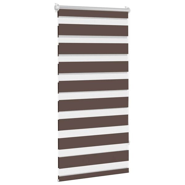 vidaXL Zebra Blind 80 x 150 cm Coffee