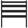 vidaXL Bed Headboard Black 81x4x100 cm Solid Wood Pine