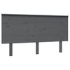 vidaXL Bed Headboard | Grey | Solid pinewood | 144 x 6 x 82.5 cm