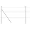 vidaXL Outdoor Euro Fence Ground Fix 25 x 0.4 m Galvanised Steel Mesh