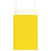 vidaXL Paper Bags 250 pcs with Handles Yellow 32x17x25 cm