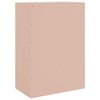 vidaXL Highboard Pink 67x39x95 cm Steel