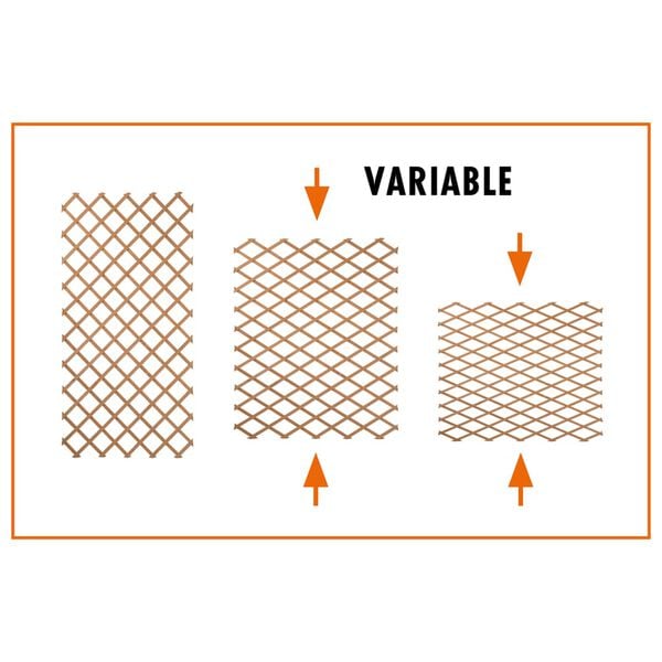 Nature Garden Trellis 100x200 cm Wood Natural 6041703