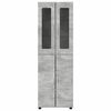 vidaXL Highboard FLORIN Concrete Grey 60 x 35 x 182 cm Engineered Wood