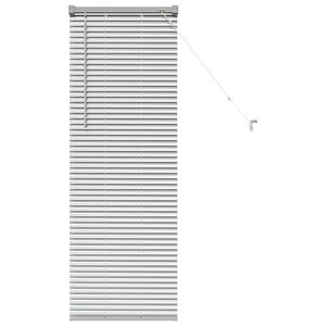 vidaXL Window Blind with Curtains Manual Silver Aluminium