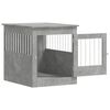 vidaXL Dog Crate Furniture Concrete Grey 64.5x80x71 cm Engineered Wood