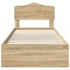 vidaXL Bed Frame with Drawer Sonoma Oak 100 x 200 cm Engineered Wood