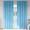 vidaXL Blackout Curtains with Rings 2 pcs Light Blue 260 x 140 cm