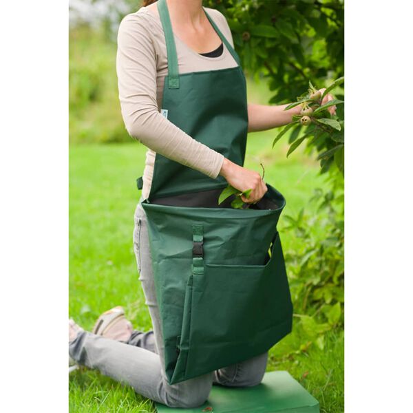Nature Garden Apron with Foldable Pocket 130x55cm Green