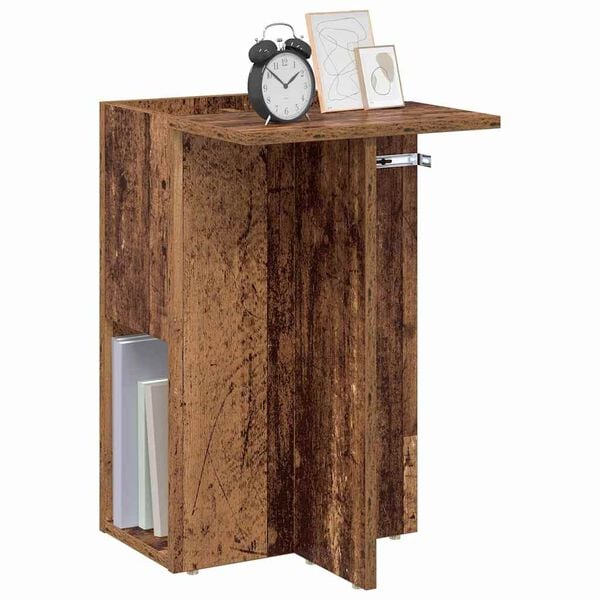 vidaXL End Table Old Wood 35 x 40 x 55 cm Engineered Wood