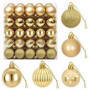 vidaXL Christmas Ball Set 100 pcs Gold 4 cm Polystyrene