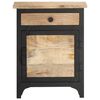 vidaXL Bedside Cabinet 40x30x50 cm Solid Mango Wood