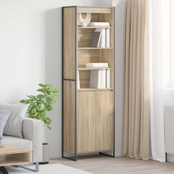vidaXL Tall Cabinets 2 pcs Sonoma 60 x 36 x 300 cm Engineered Wood