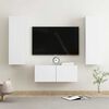 vidaXL 3 Piece TV Cabinet Set White Engineered Wood