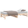 vidaXL Pull-out Day Bed without Mattress 2x(75x190) cm Solid Wood Pine