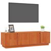 vidaXL TV Cabinet Wax Brown 140 x 40 x 40 cm Solid Pine Wood