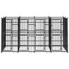 vidaXL Outdoor Dog Kennel Steel 7.37 m&sup2;