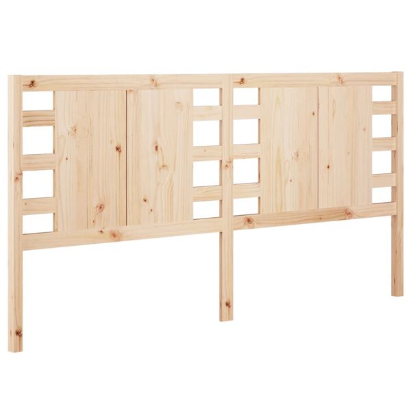 vidaXL Headboard 206x4x100 cm Solid Wood Pine