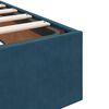 vidaXL Ottoman Bed Frame No Mattress Dark Blue 200x200 cm Velvet