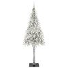 vidaXL Christmas Tree with 300 LEDs White 210 cm PE and Steel
