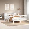 vidaXL Bookcase Bed without Mattress White 140x200 cm Solid Wood Pine