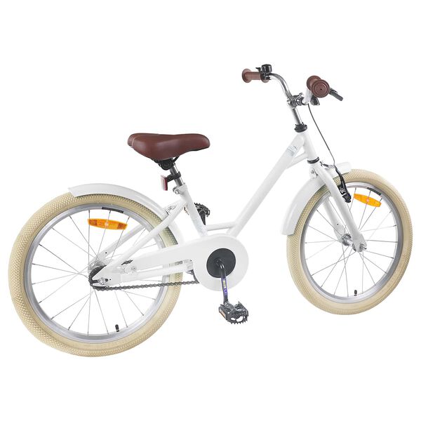 vidaXL Kids Bike 18'' for 5-7 Years Old White