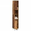 vidaXL Bathroom Cabinet Old Wood 30x30x190 cm Engineered Wood