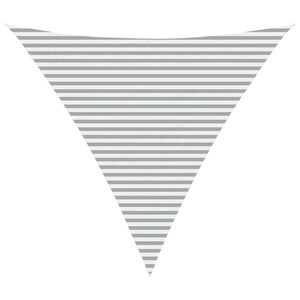 vidaXL Sun Shade Sail Light Grey and White 5 x 5 x 5 m