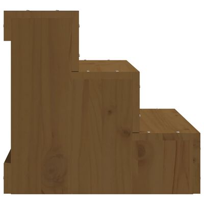vidaXL Pet Stair Honey Brown 40x37.5x35 cm Solid Wood Pine