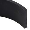 vidaXL Rubber Edge for Snow Plow Black 180x10x1 cm