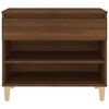 vidaXL Shoe Cabinet Brown Oak 70x36x60 cm Engineered Wood
