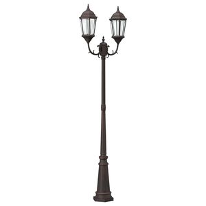 vidaXL Garden Light Bronze 68 x 20 x 235 cm Aluminium and Glass
