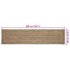 vidaXL Area Rugs Rectangular Natural and Black 60 x 200 cm Jute
