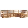 vidaXL Outdoor Sofa Set 4 pcs Natural Solid Acacia Wood