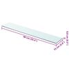 vidaXL Shelf Panel Glass Clear 90x15 cm