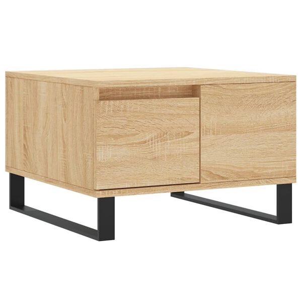 vidaXL Coffee Table Sonoma Oak 55x55x36.5 cm Engineered Wood