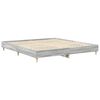 vidaXL Bed Frame No Mattress Grey Sonoma 200x200 cm Engineered Wood