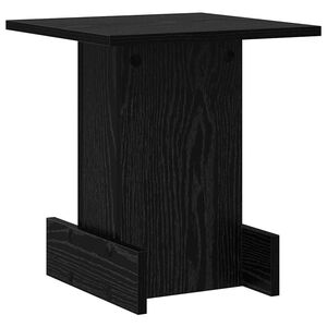 vidaXL End Table Black Oak 35.5 x 35 x 40 cm Engineered Wood