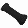 vidaXL Multipurpose Utility Rope 3 mm 25 m Black PP 67.5 kg Max Load